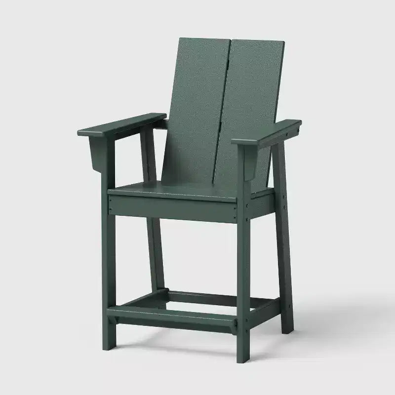 Ensemble de 3 sièges de comptoir de balcon de terrasse POLYWOOD Moore vert