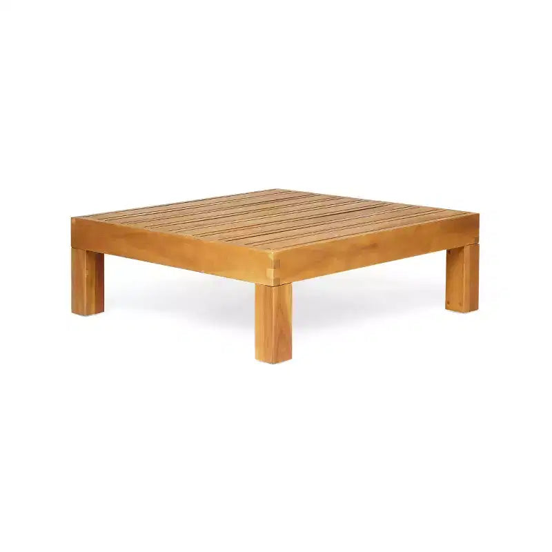 GDFStudio Keith - Ensemble de canapés de jardin modulables 5 places en bois d'acacia avec coussins résistants à l'eau