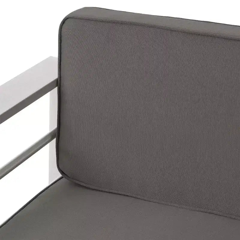 GDFStudio Wendy Salon de jardin 4 places en aluminium avec coussins