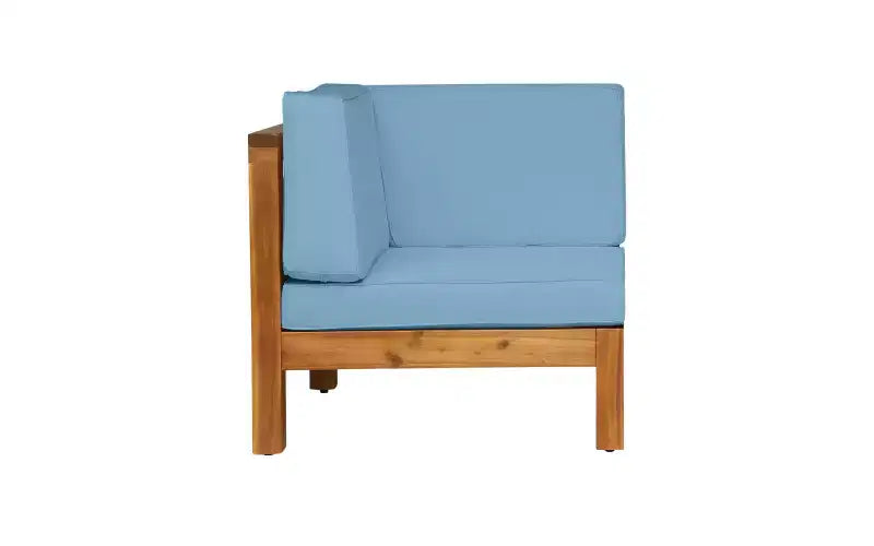 Christopher Knight Home Sandy Ensemble de 6 meubles de jardin modulaires en bois d'acacia avec coussins résistants à l'eau