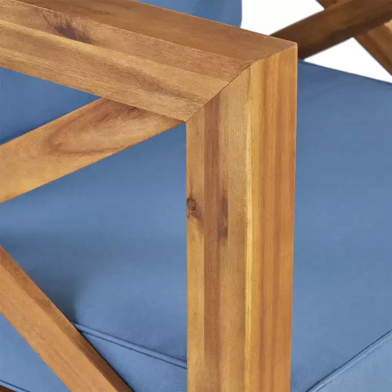 Christopher Knight Home Sandy Ensemble de 6 meubles de jardin modulaires en bois d'acacia avec coussins résistants à l'eau