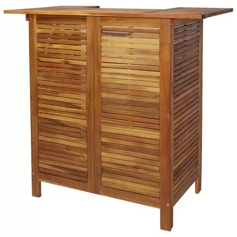 vidaXL Table de bar et chaises Ensemble de salle à manger 3 pièces en bois d'acacia massif