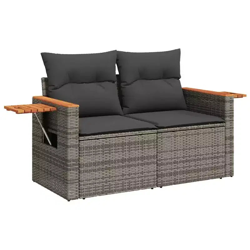 vidaXL Salon de jardin gris
