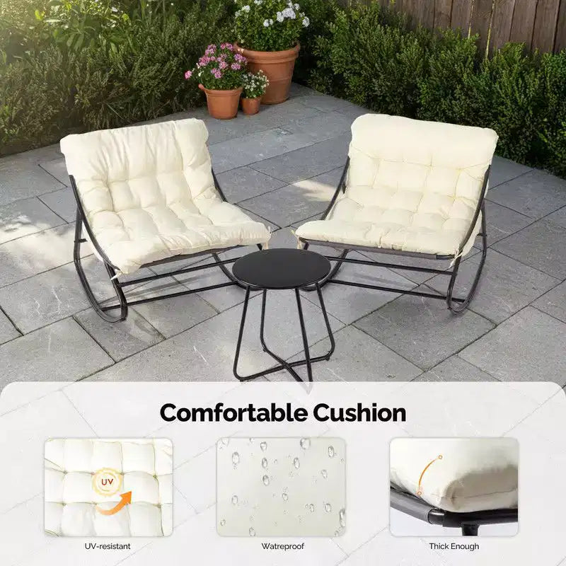 Ensemble de conversation de patio 3 pièces
