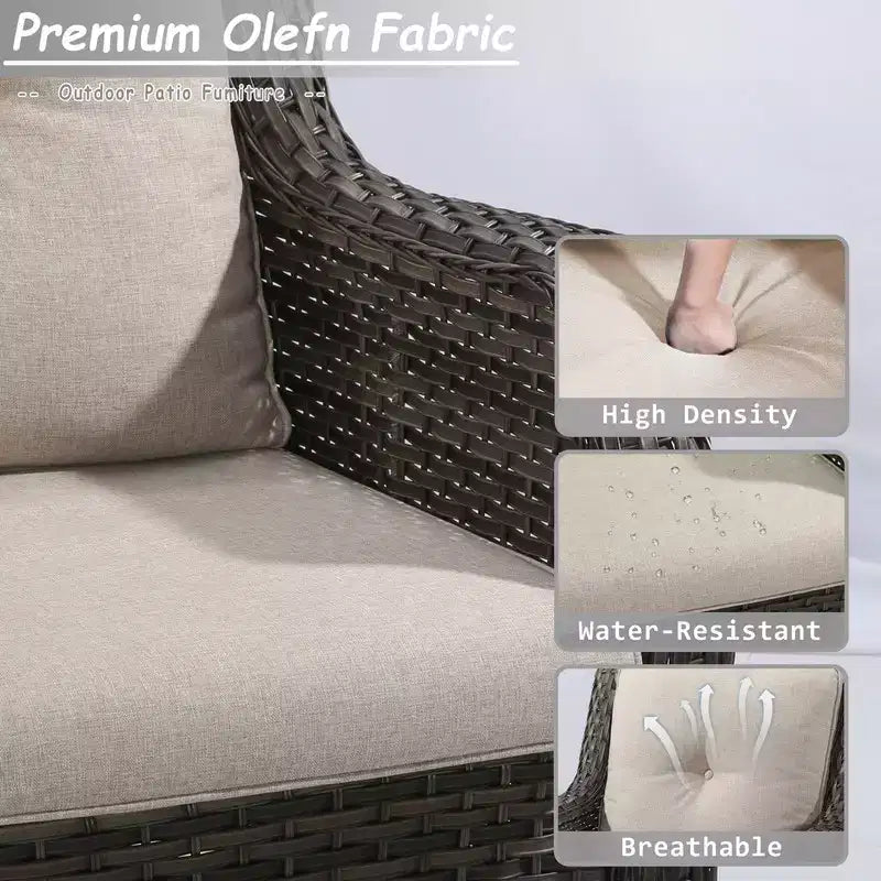 UPTIOT Ensemble de conversation d'extérieur 8 pièces