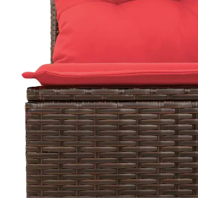 vidaXL Salon de jardin 10 pcs avec coussins résine tressée gris
