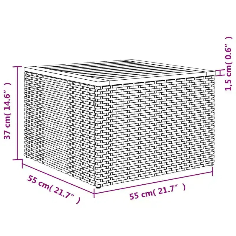 vidaXL Salon de jardin 11 pièces avec coussins en résine tressée beige