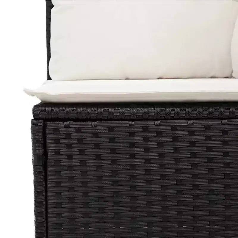 vidaXL Salon de jardin 11 pièces avec coussins en résine tressée beige