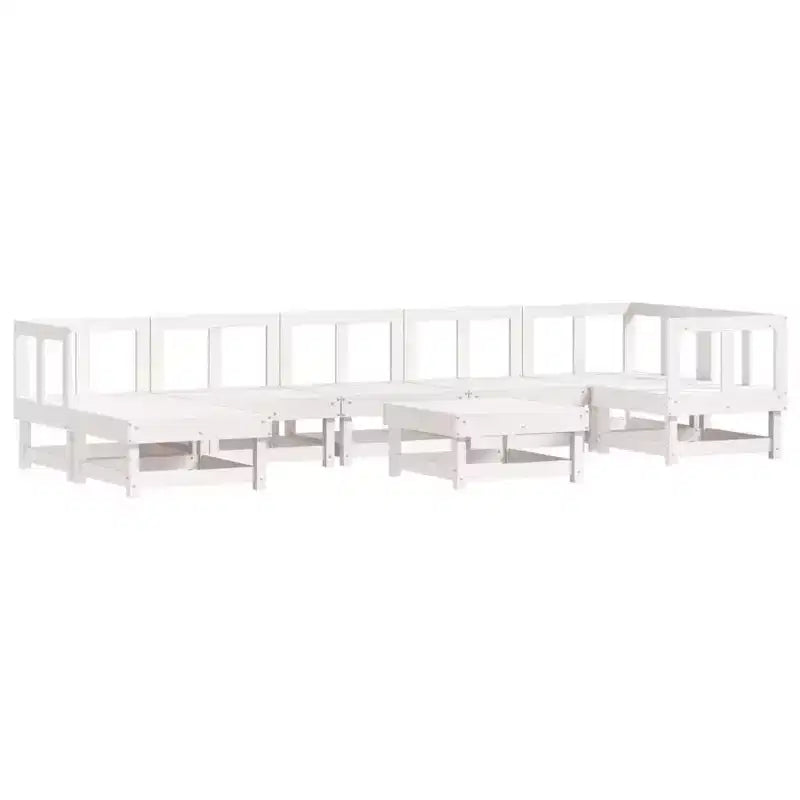 vidaXL Ensemble de jardin modulable Grand modèle en pin massif naturel
