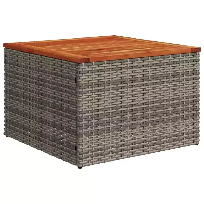 vidaXL Salon de jardin noir et bleu