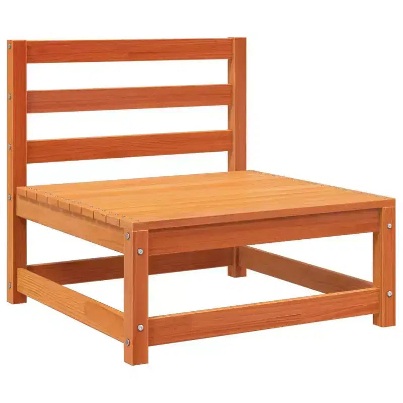 vidaXL Salon de jardin Bois de pin massif (non traité) Grand modèle