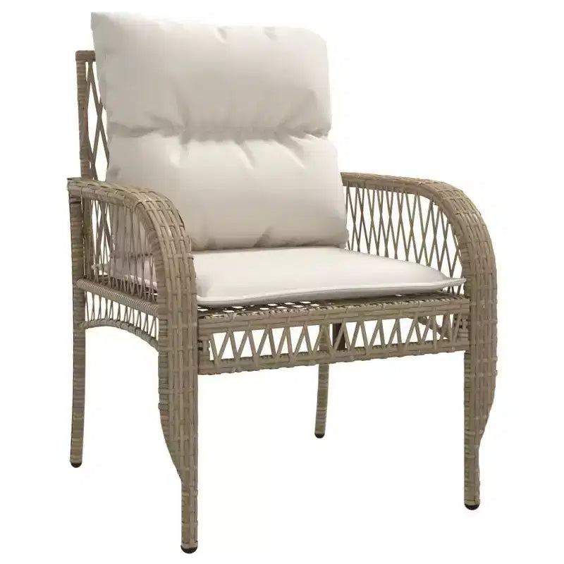 vidaXL Ensemble de canapés de jardin noir, blanc crème