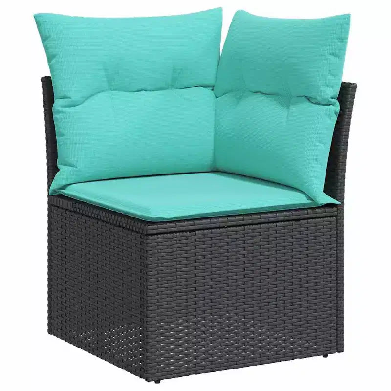 vidaXL Salon de jardin avec coussins 5 pcs Résine tressée