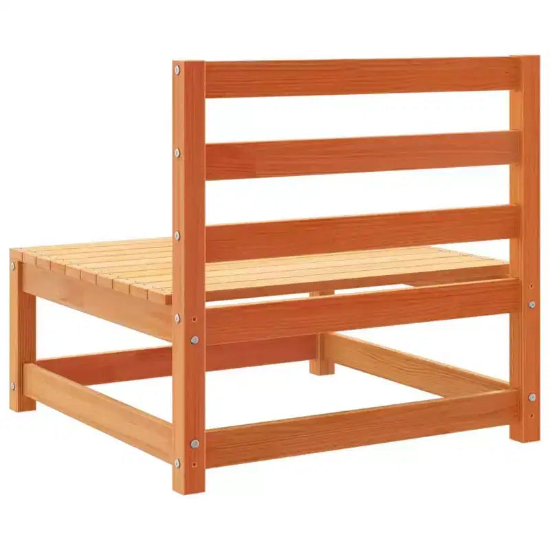 vidaXL Salon de jardin 8 pièces en bois de pin massif avec canapé modulable