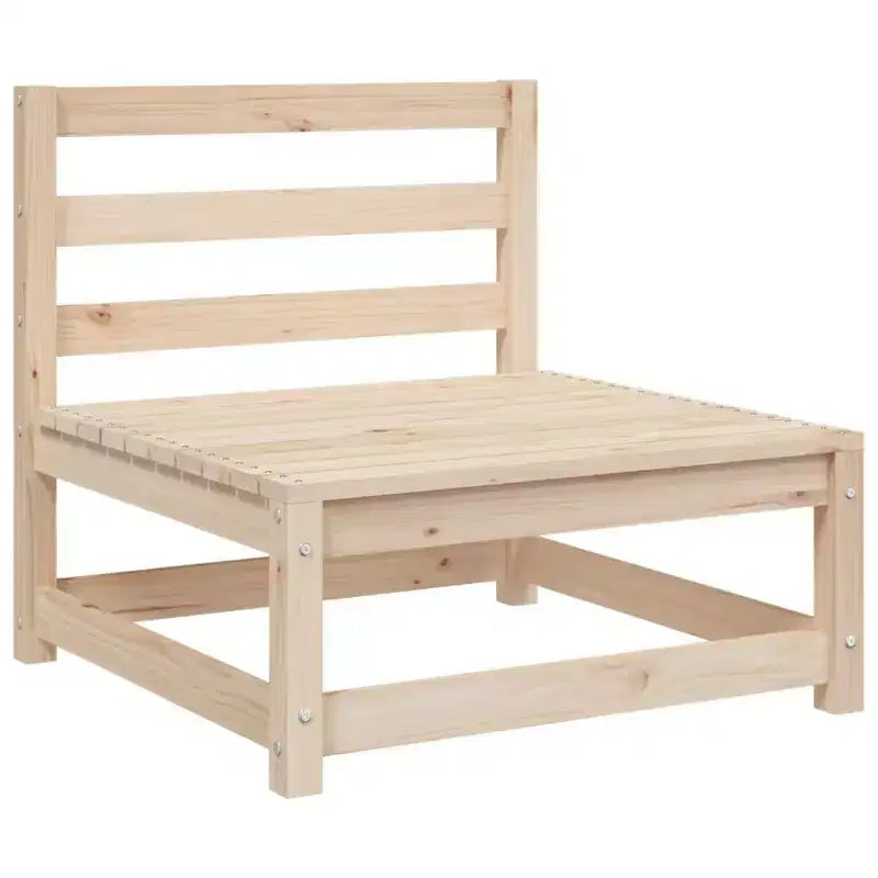 vidaXL Salon de jardin 8 pièces en bois de pin massif avec canapé modulable