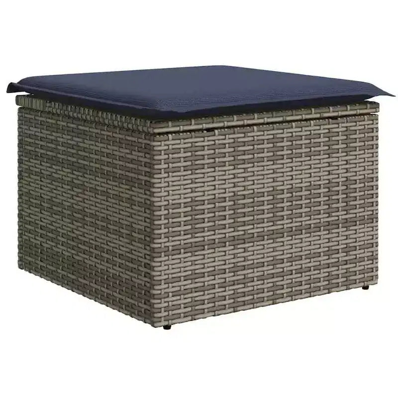 vidaXL Salon de jardin avec coussins 5 pcs Résine tressée marron