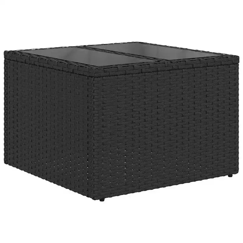 vidaXL Salon de jardin en rotin PE, acier poudré, tissu