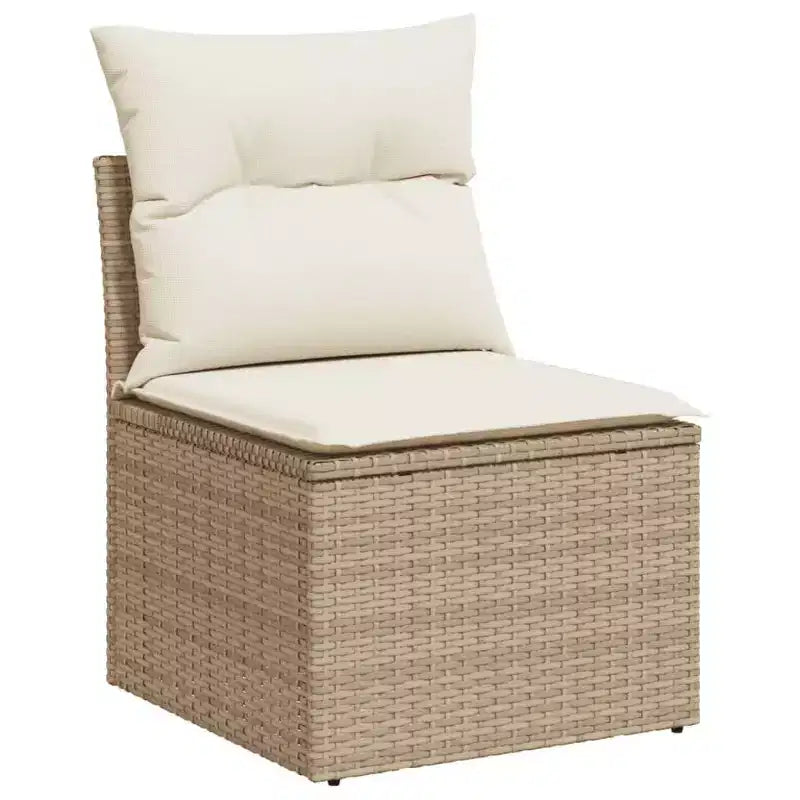 vidaXL Salon de jardin 11 pièces en résine tressée avec coussins