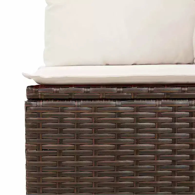 vidaXL Salon de jardin 11 pièces en résine tressée avec coussins