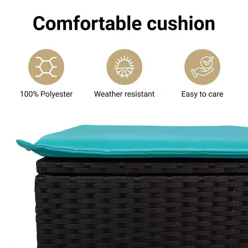 vidaXL Salon de jardin 10 pcs avec coussins Résine tressée