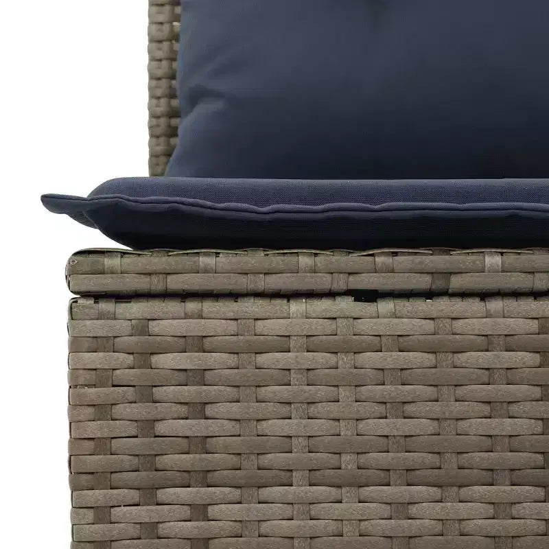 vidaXL Salon de jardin 10 pcs avec coussins Résine tressée