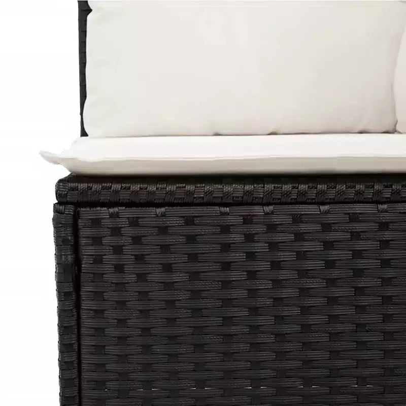 vidaXL Salon de jardin 5 pièces avec coussins en résine tressée
