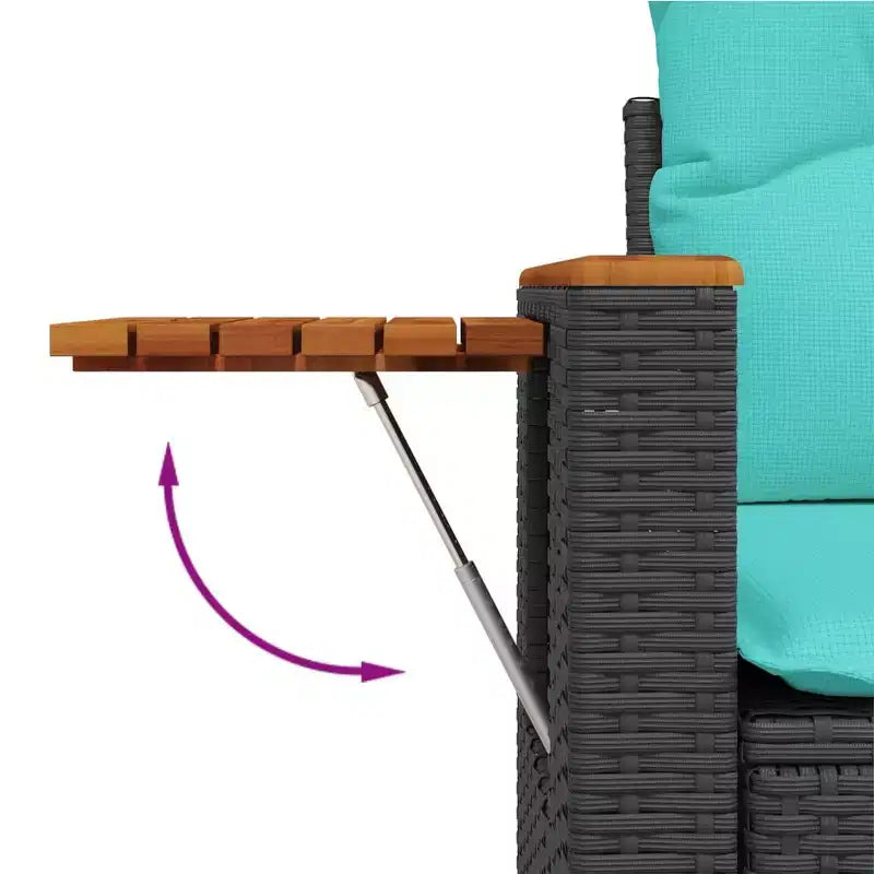 vidaXL Ensemble de canapés de jardin 7 pièces avec coussins en rotin synthétique gris (États-Unis seulement)