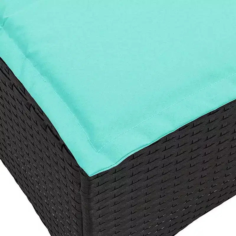 vidaXL Ensemble de canapés de jardin 3 pièces avec coussins Canapé d'angle en poly rotin