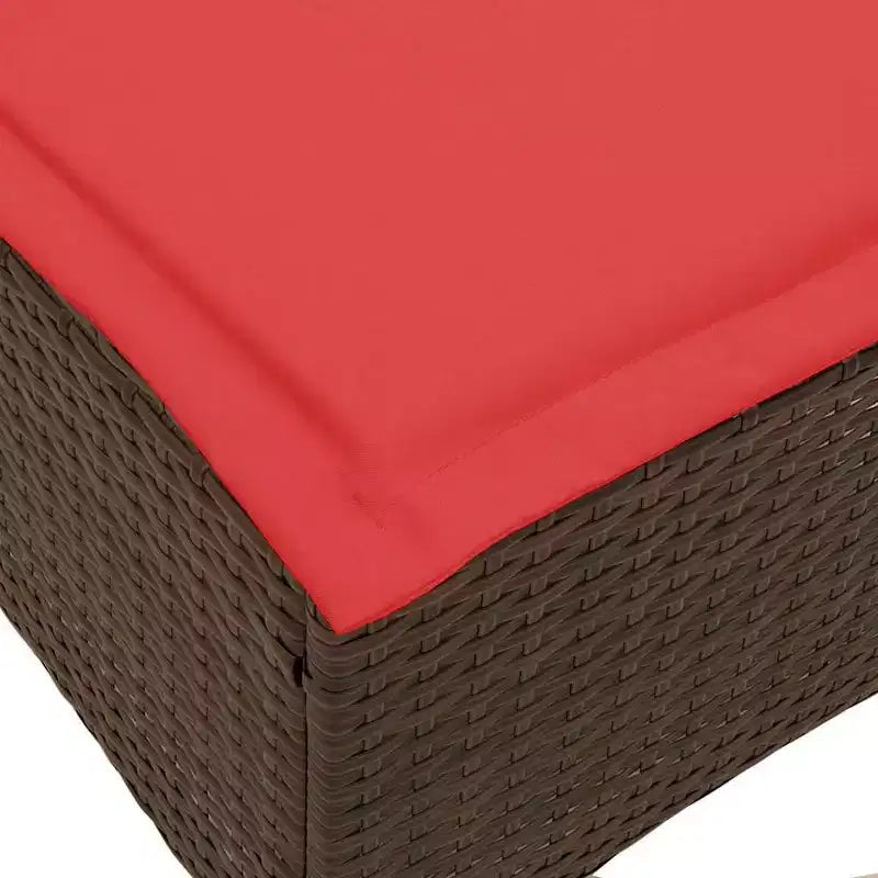 vidaXL Ensemble de canapés de jardin 3 pièces avec coussins Canapé d'angle en poly rotin