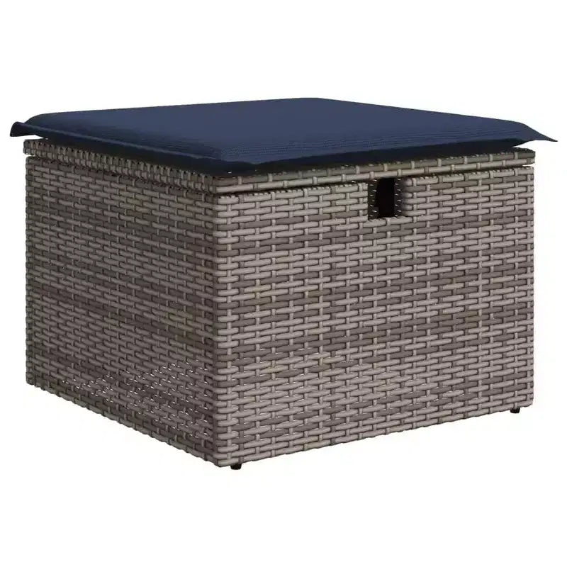 vidaXL Salon de jardin avec coussins, canapés modulaires 8 pièces en rotin synthétique