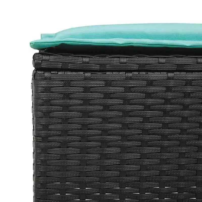 vidaXL Salon de jardin 4 pièces avec coussins résine tressée marron