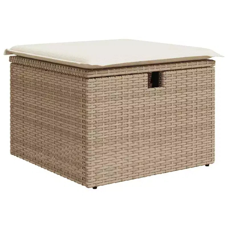 vidaXL Salon de jardin avec coussins Mobilier d'extérieur 7 pièces en résine tressée