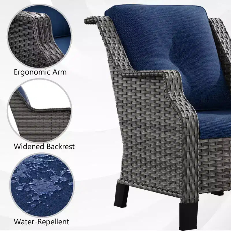 Ensemble de salon d'extérieur haut de gamme UPTIOT avec design ergonomique et confort toutes saisons