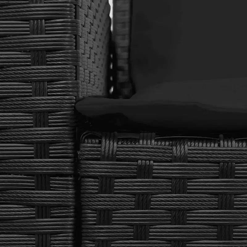 vidaXL Canapé de jardin en résine tressée et acier thermolaqué Grande modularité