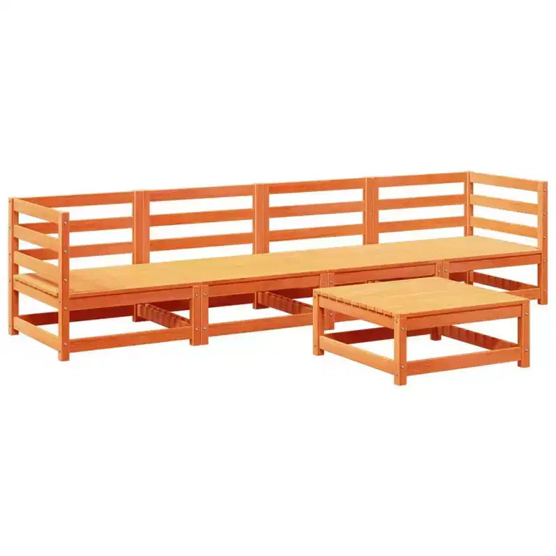 vidaXL Stylish Outdoor Sofa Set in Solid Wood