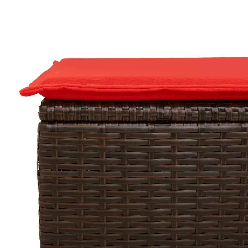 vidaXL Salon de jardin modulable en poly rotin