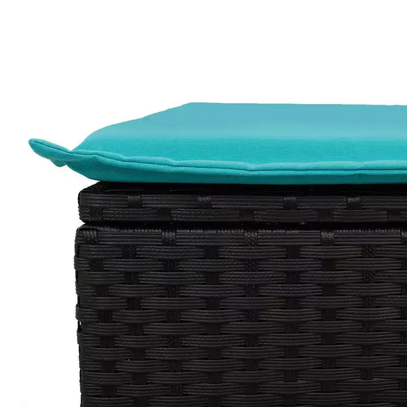vidaXL Salon de jardin modulable en poly rotin