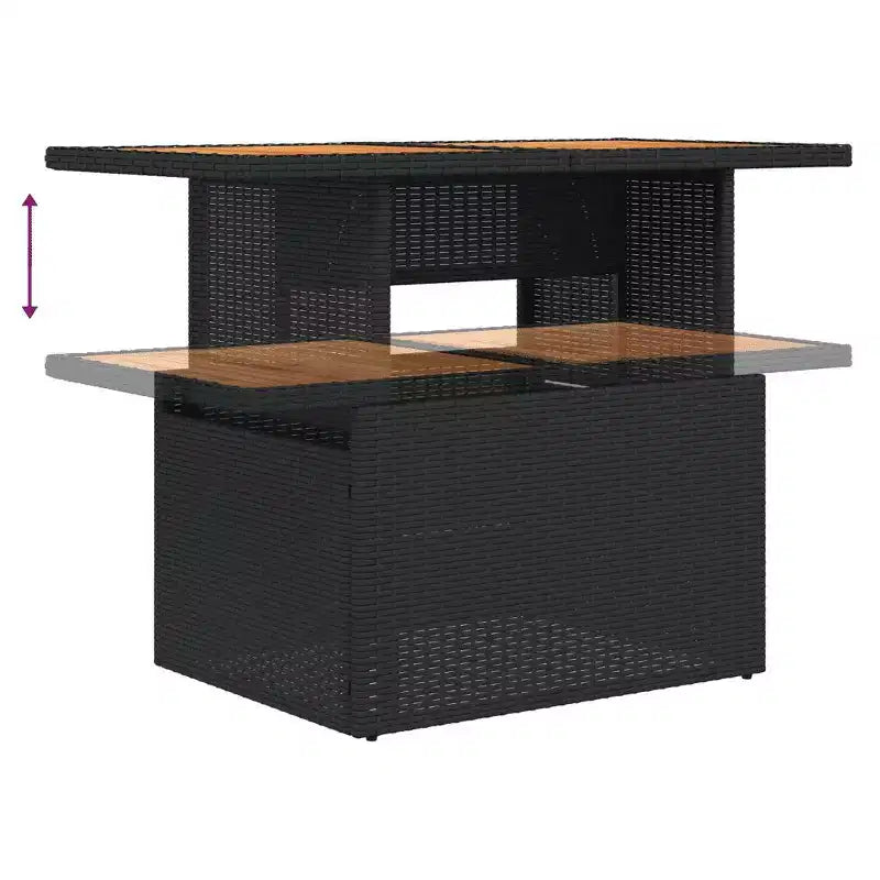 vidaXL Salon de jardin avec coussins de différentes couleurs et options de rangement