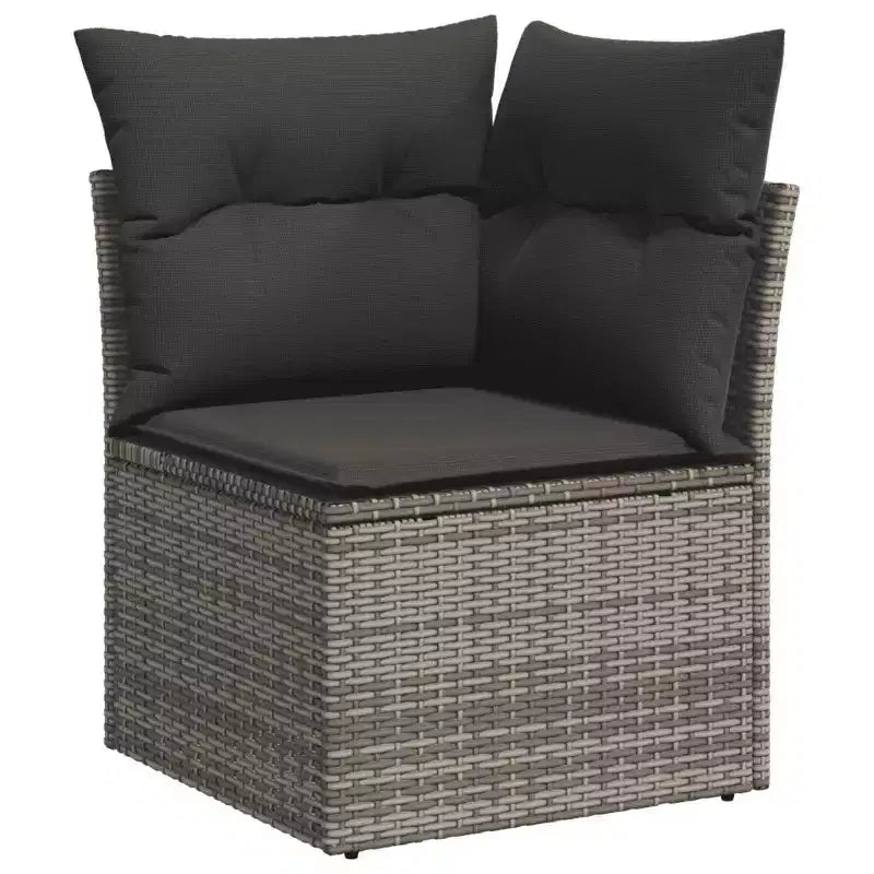 vidaXL Salon de jardin avec coussins de différentes couleurs et options de rangement
