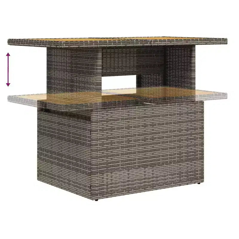 vidaXL Salon de jardin avec coussins de différentes couleurs et options de rangement