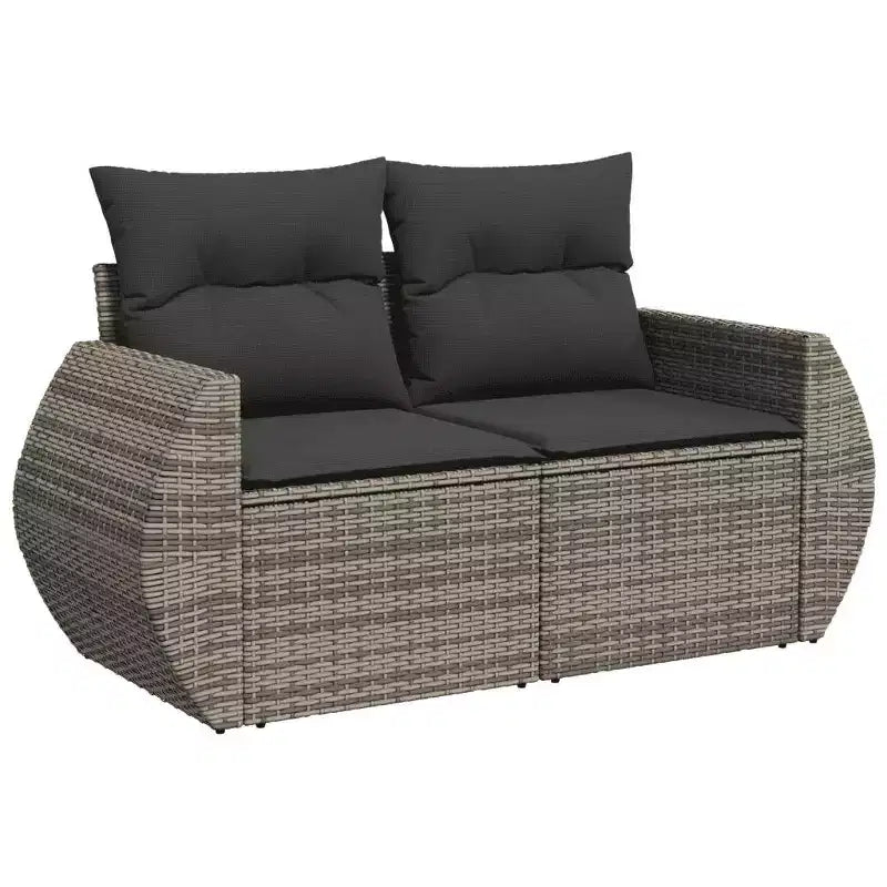 vidaXL Salon de jardin - Canapé d'extérieur modulable avec coussins