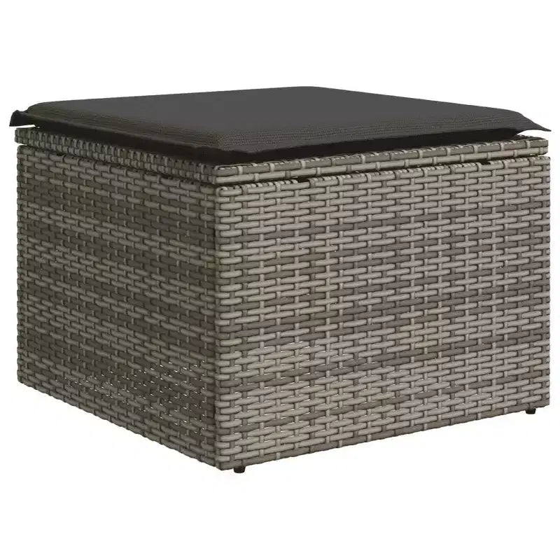 vidaXL Ensemble de canapés de jardin modulaires avec coussins et rangement