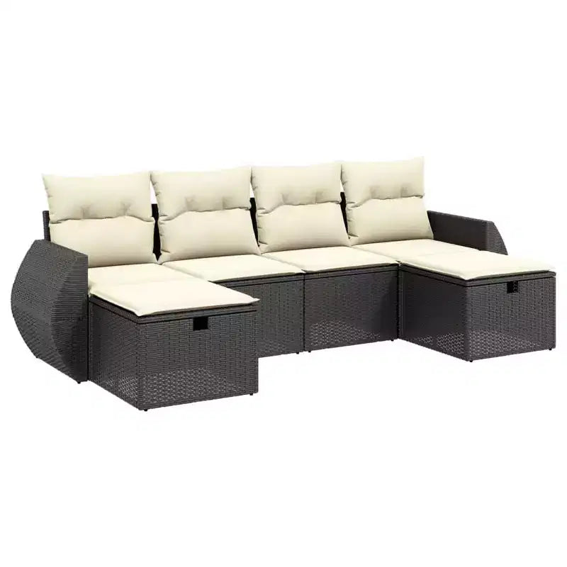 vidaXL Salon de jardin spacieux avec coussins
