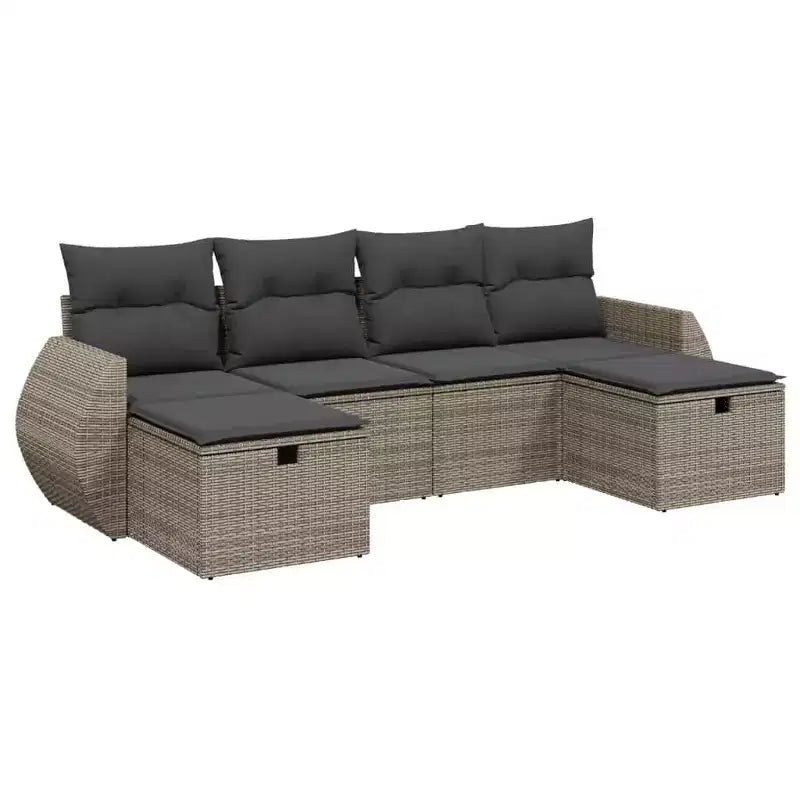 vidaXL Salon de jardin spacieux avec coussins