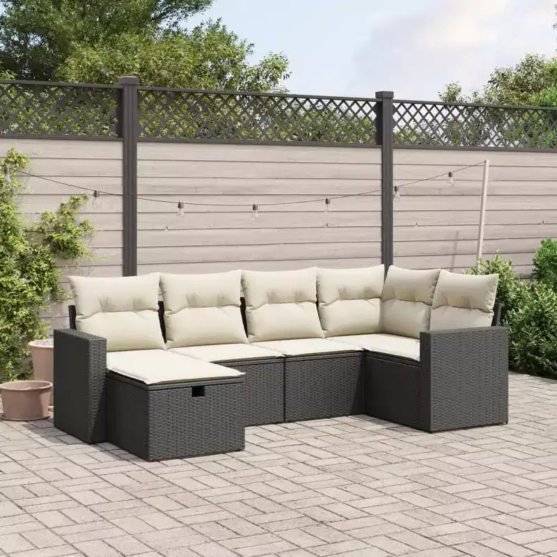 vidaXL Ensemble de canapés de patio modernes avec coussins en différentes couleurs