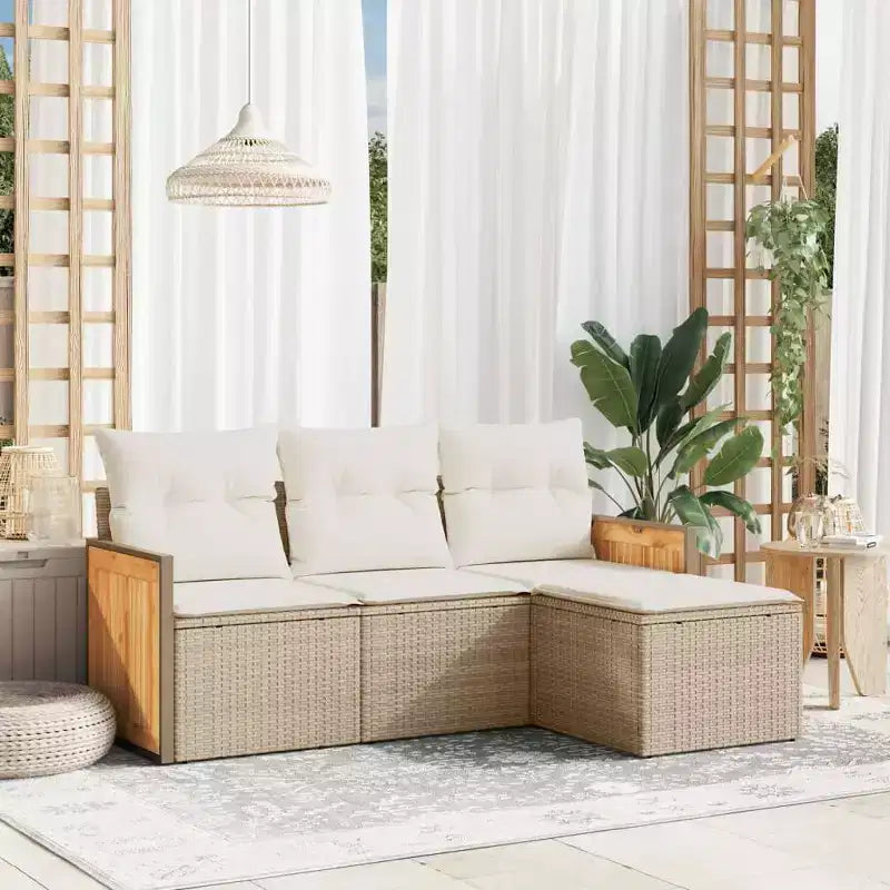 vidaXL Salon de jardin moderne avec coussins de diverses couleurs
