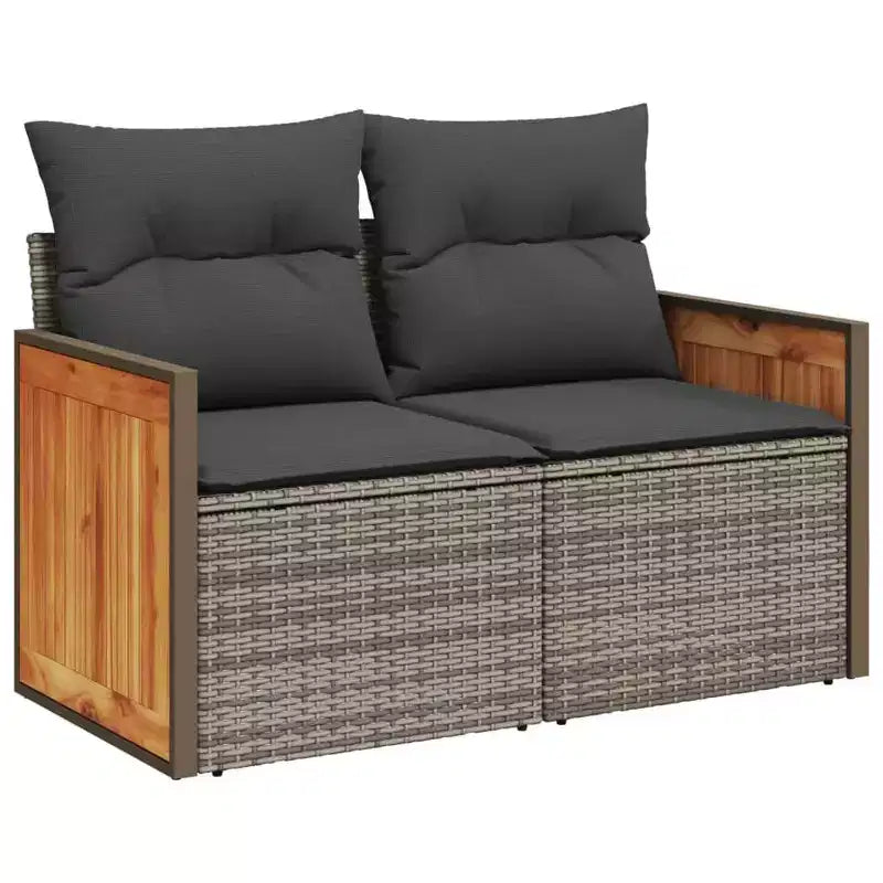 vidaXL Salon de jardin moderne avec coussins de diverses couleurs