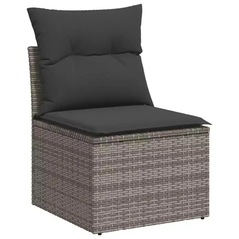 vidaXL Salon de jardin avec coussins – Résine tressée mixte