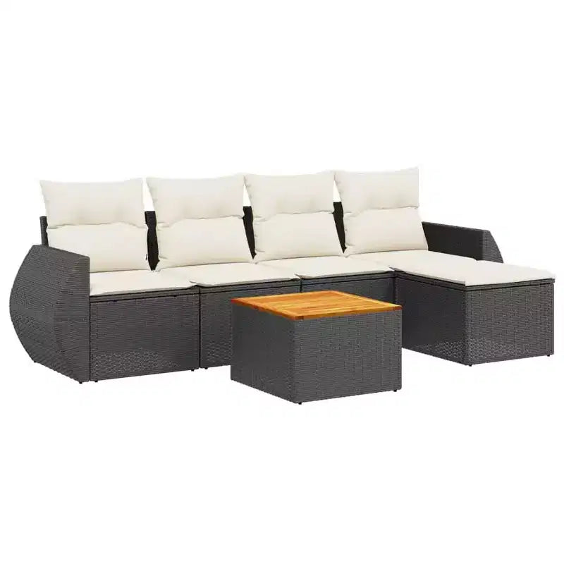 vidaXL Salon de jardin contemporain avec coussins, diverses couleurs