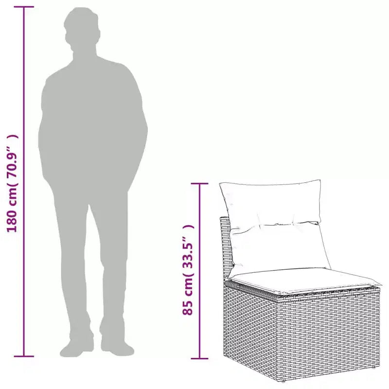 vidaXL Salon de jardin modulable avec coussins -ou Options